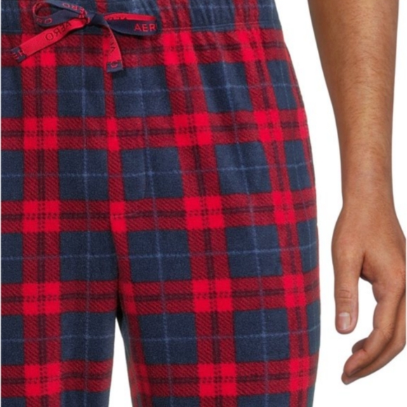 NWT Aeropostale Size Small A87 Fleece PJ Pants & Long Sleeve Crew Set - Picture 4 of 6